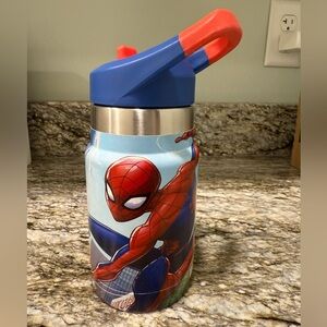 Marvel Spider-Man Kids Stainless Steel Water Bottle - Red and Blue